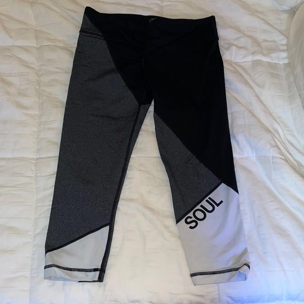 SoulCycle Color Block Cropped Legging